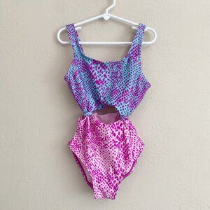 More Than Magic Cutout Animal Print Swimsuit • 7/8 Years